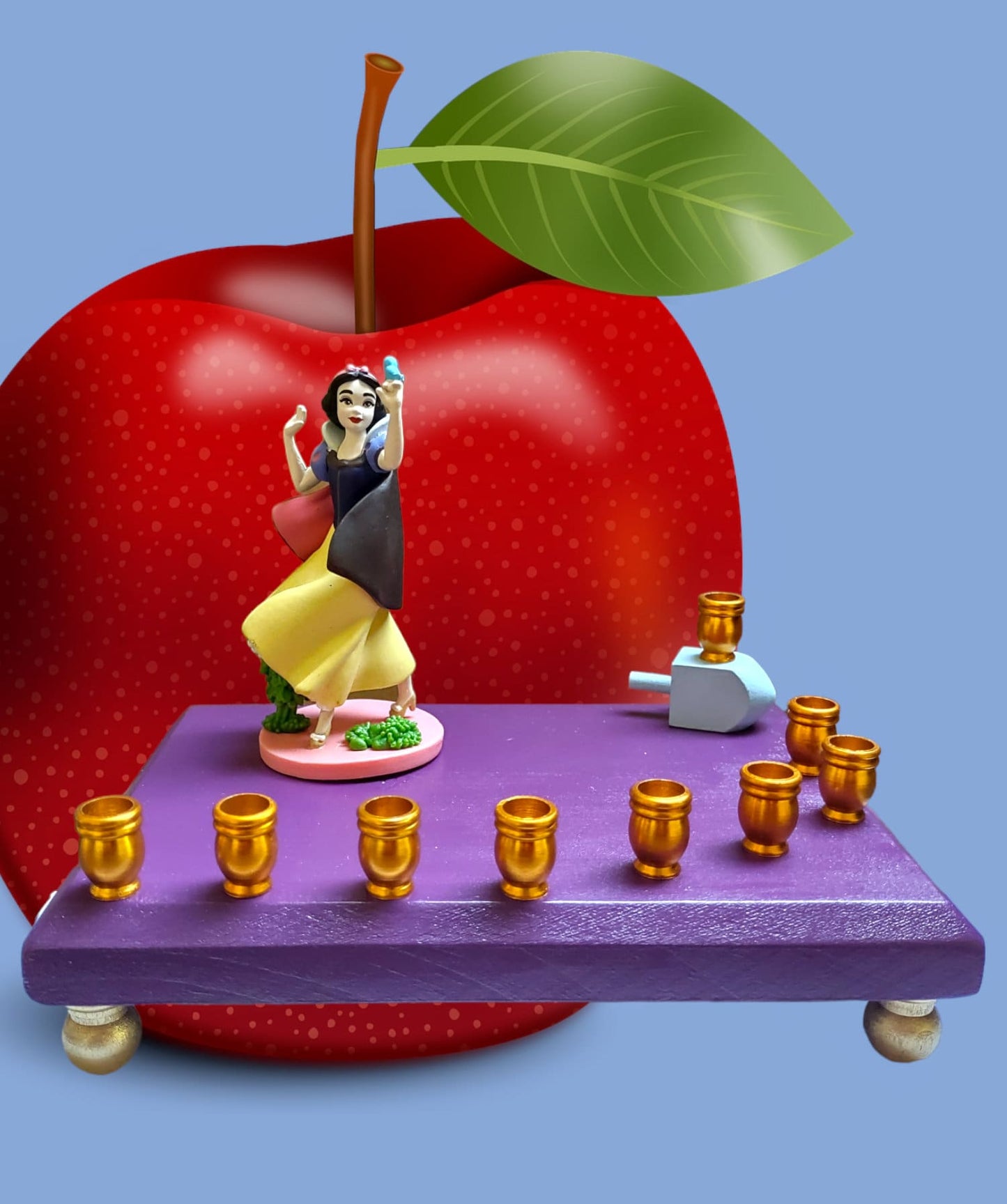 Princess Menorah Classic Disney Judaica Hannukah Snow White