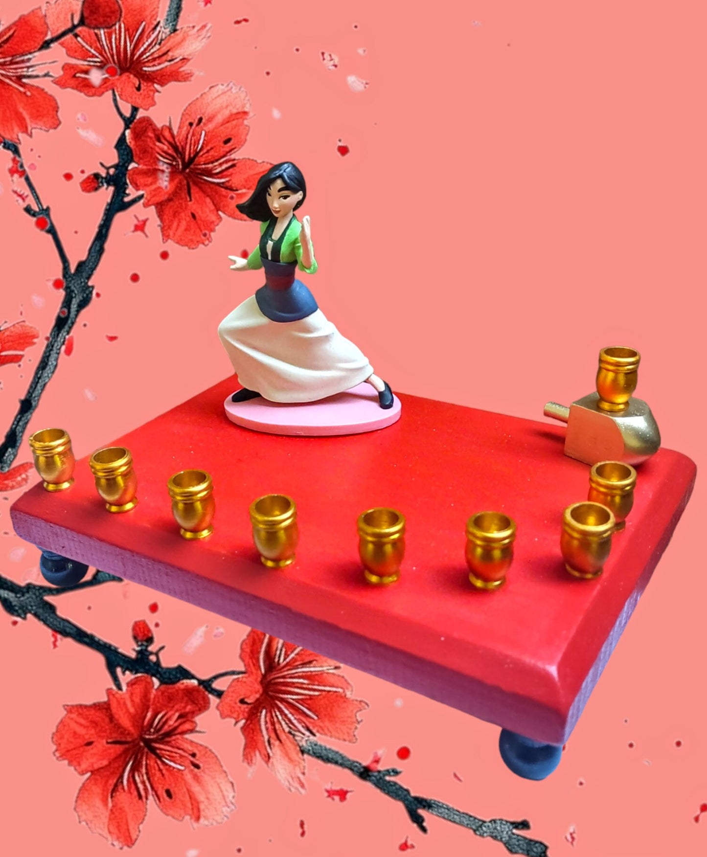 Princess Menorah Classic Disney Judaica Hannukah Mulan