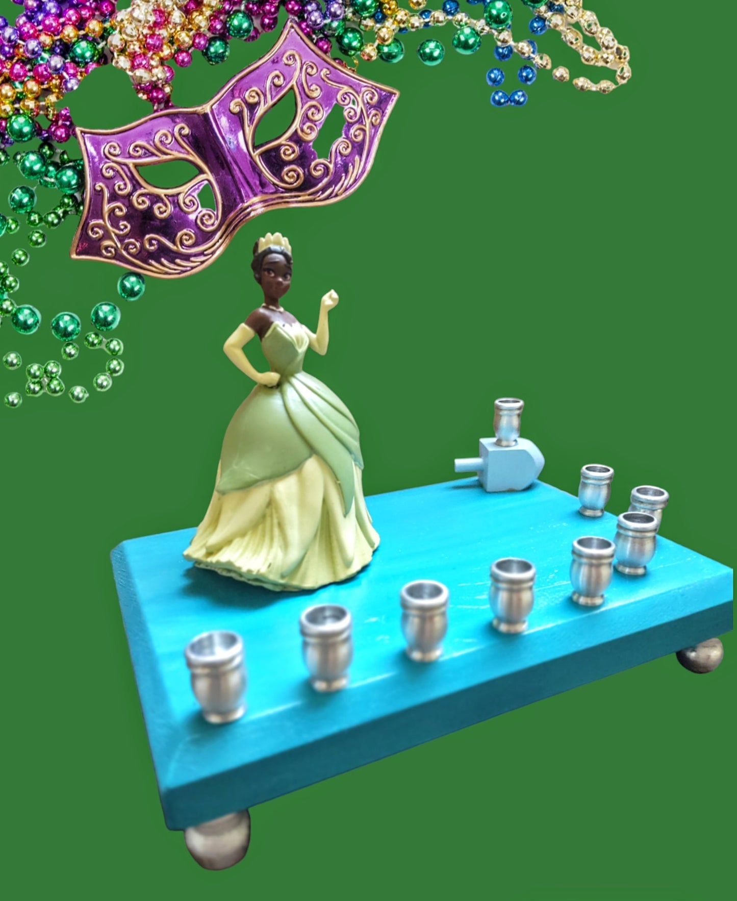 Princess Menorah Classic Disney Judaica Hannukah Princess and the Frog Tiana