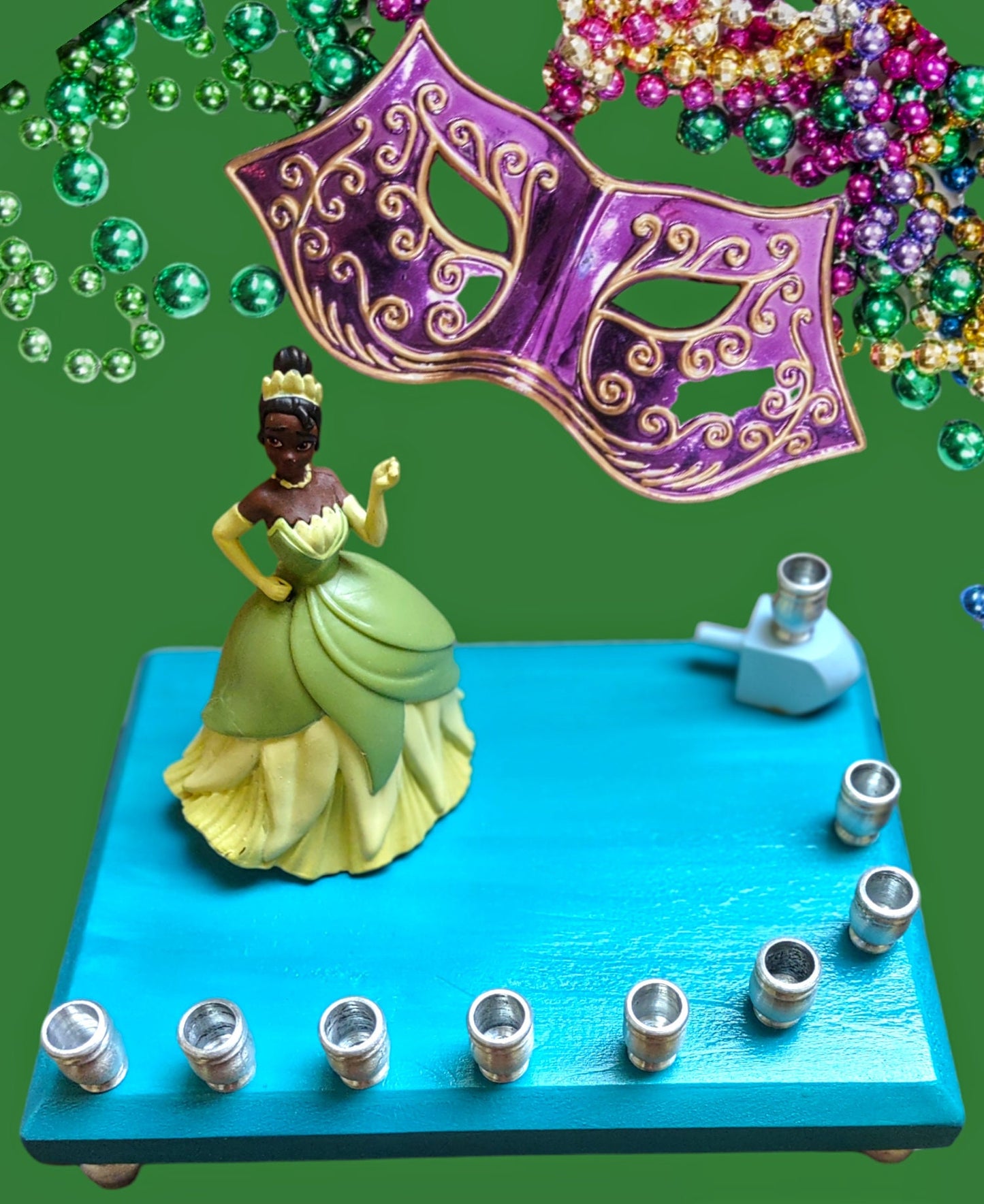 Princess Menorah Classic Disney Judaica Hannukah Princess and the Frog Tiana