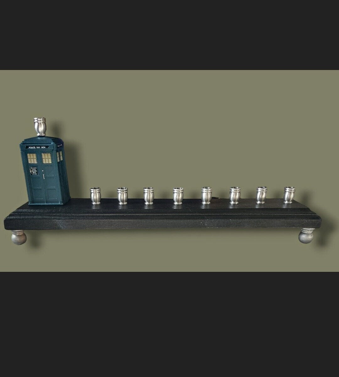 Doctor Who TARDIS British Science Fiction Time Travel Menorah Channukah Hannukah