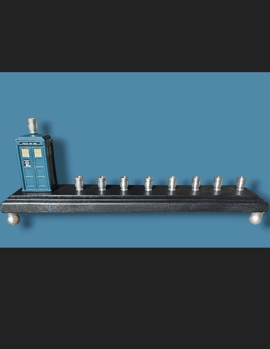 Doctor Who TARDIS British Science Fiction Time Travel Menorah Channukah Hannukah