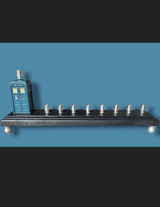Doctor Who TARDIS British Science Fiction Time Travel Menorah Channukah Hannukah