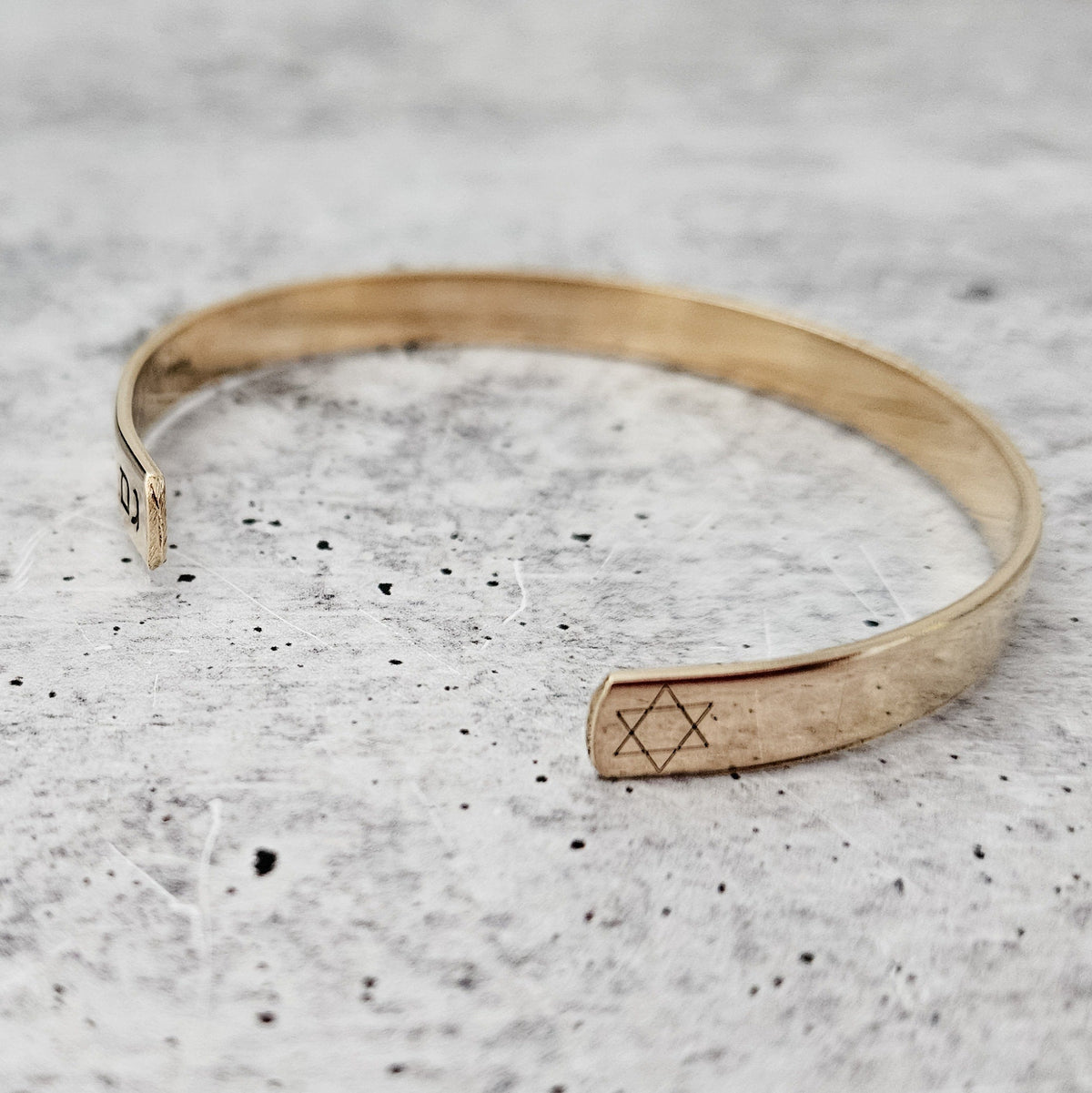 This Too Shall Pass Hebrew Cuff Bracelet