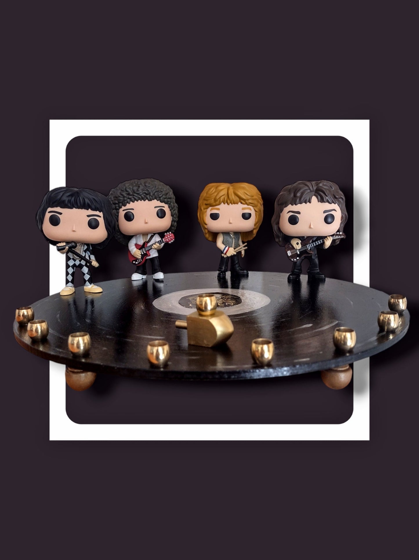 Queen British Rock Freddy Mercury Menorah Candle Holder Judaica