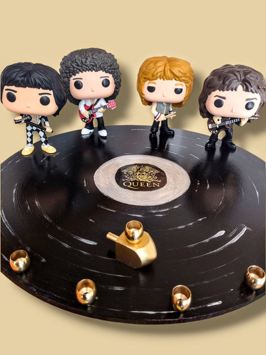 Queen British Rock Freddy Mercury Menorah Candle Holder Judaica