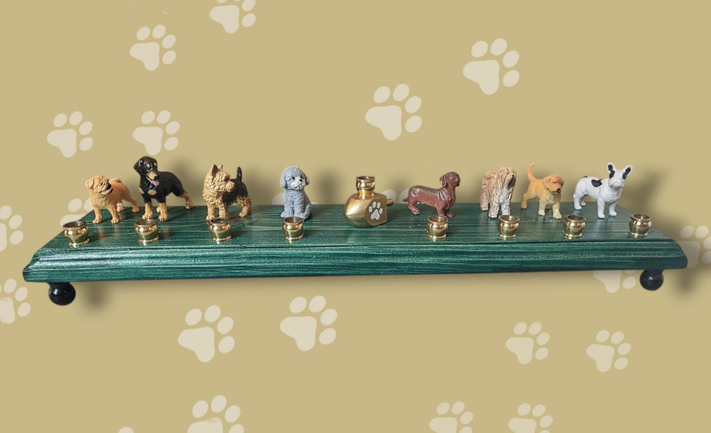 Dog Breed Menorah, Chanukah Paw-nukkah, Dog Lover Gift