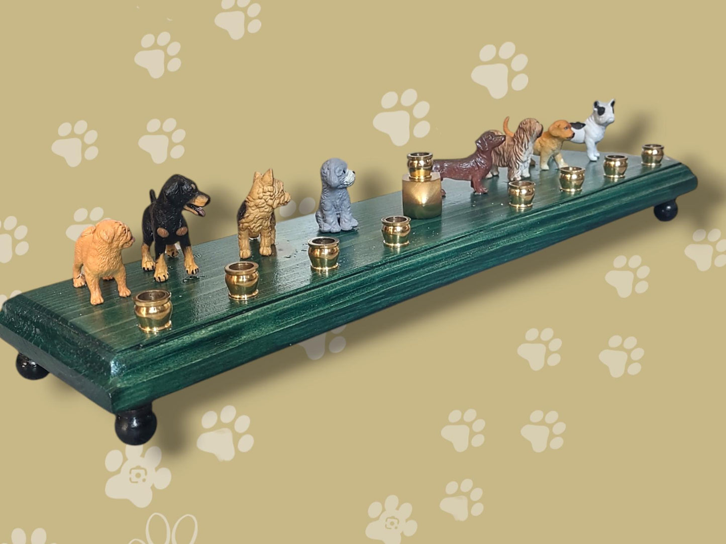 Dog Breed Menorah, Chanukah Paw-nukkah, Dog Lover Gift