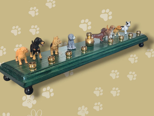 Dog Breed Menorah, Chanukah Paw-nukkah, Dog Lover Gift