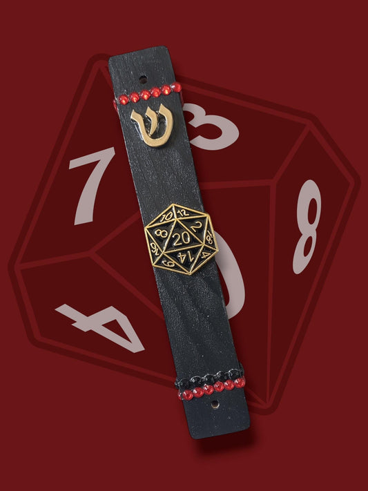 D20, DnD, Dungeons and Dragons Dice Mezuzah Case Dungeon Master