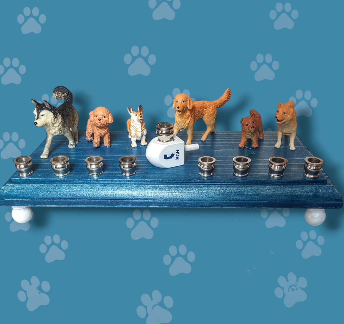 Dog Breed Menorah, Chanukah Paw-nukkah, Dog Lover Gift
