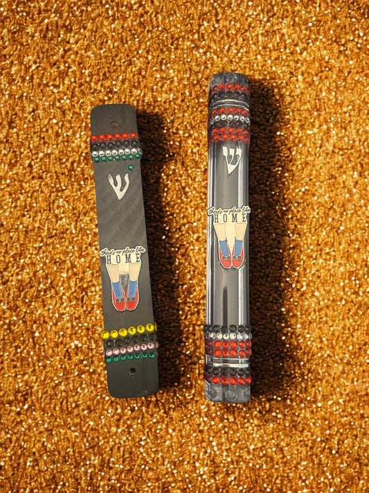 There is No Place Like Home Rhinestone Mezuzah Case Wizard of Oz Wicked