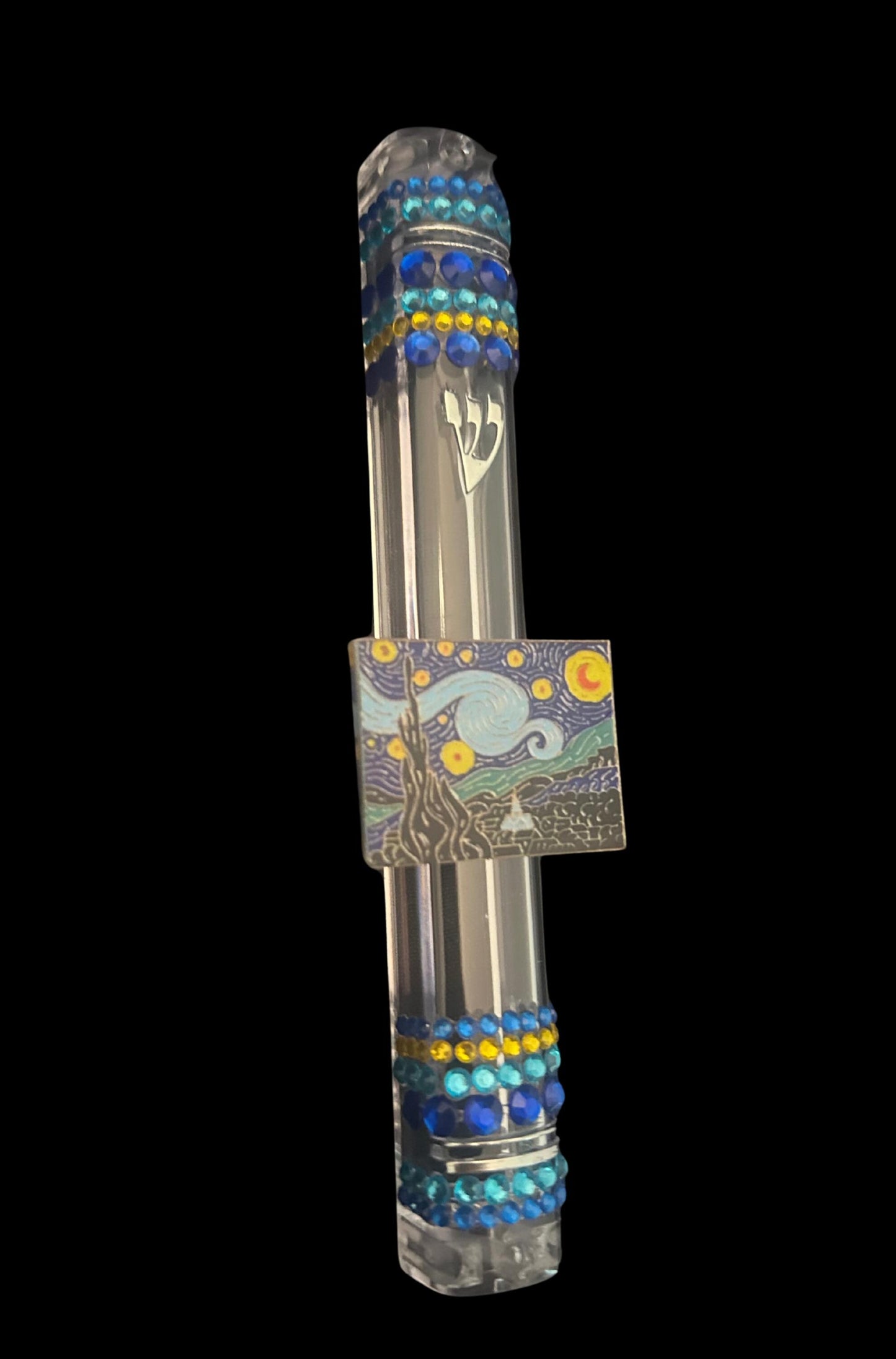 Van Gogh Mezuzah: Unique Wood and Aluminum Jewish Home Decor