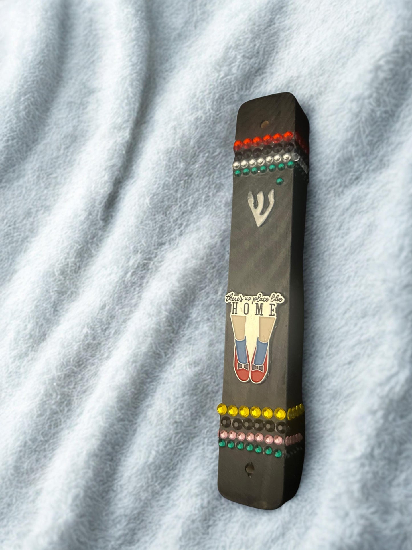 There is No Place Like Home Rhinestone Mezuzah Case Wizard of Oz Wicked