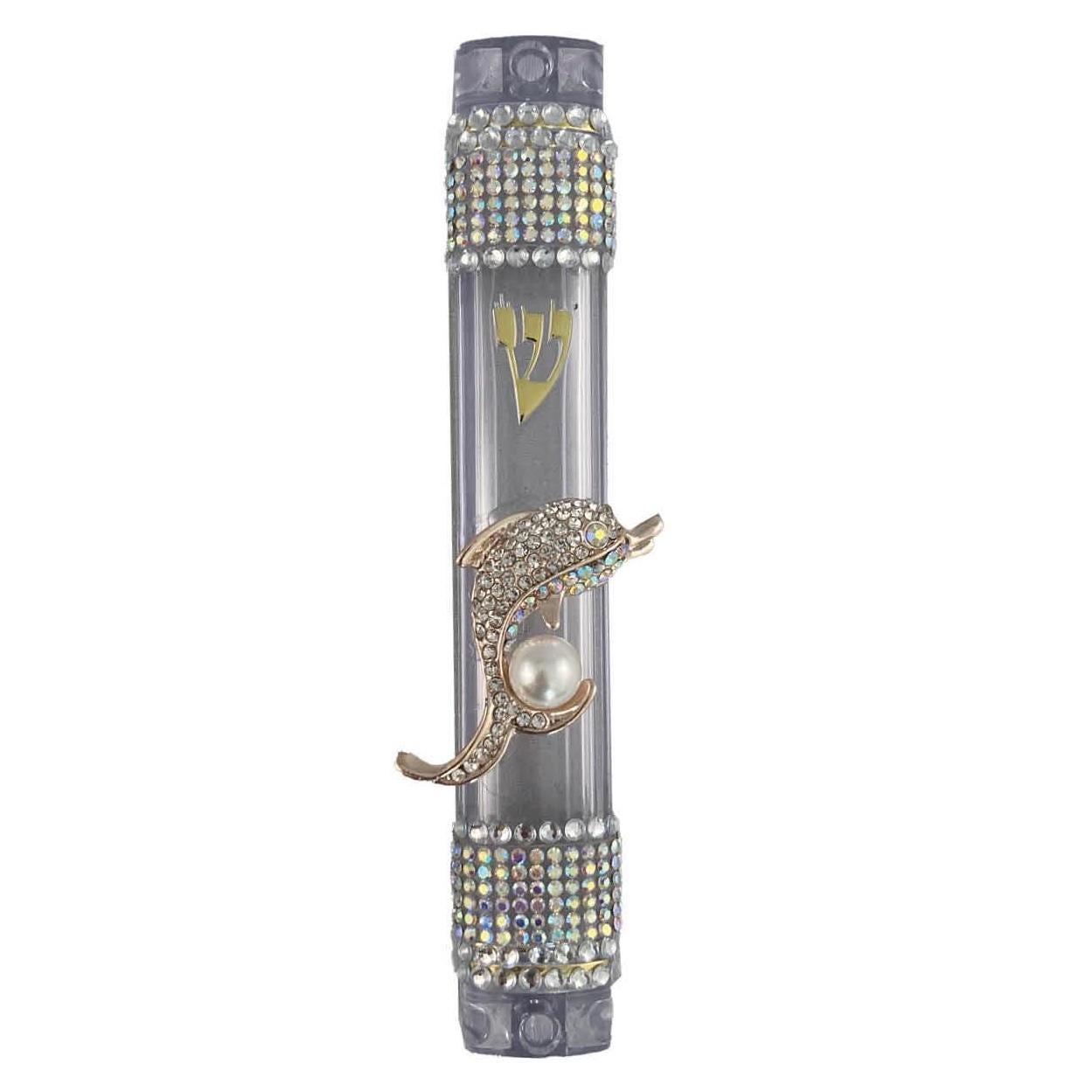 Sparkly Rhinestone Mezuzah: Repurposed Ocean Charms