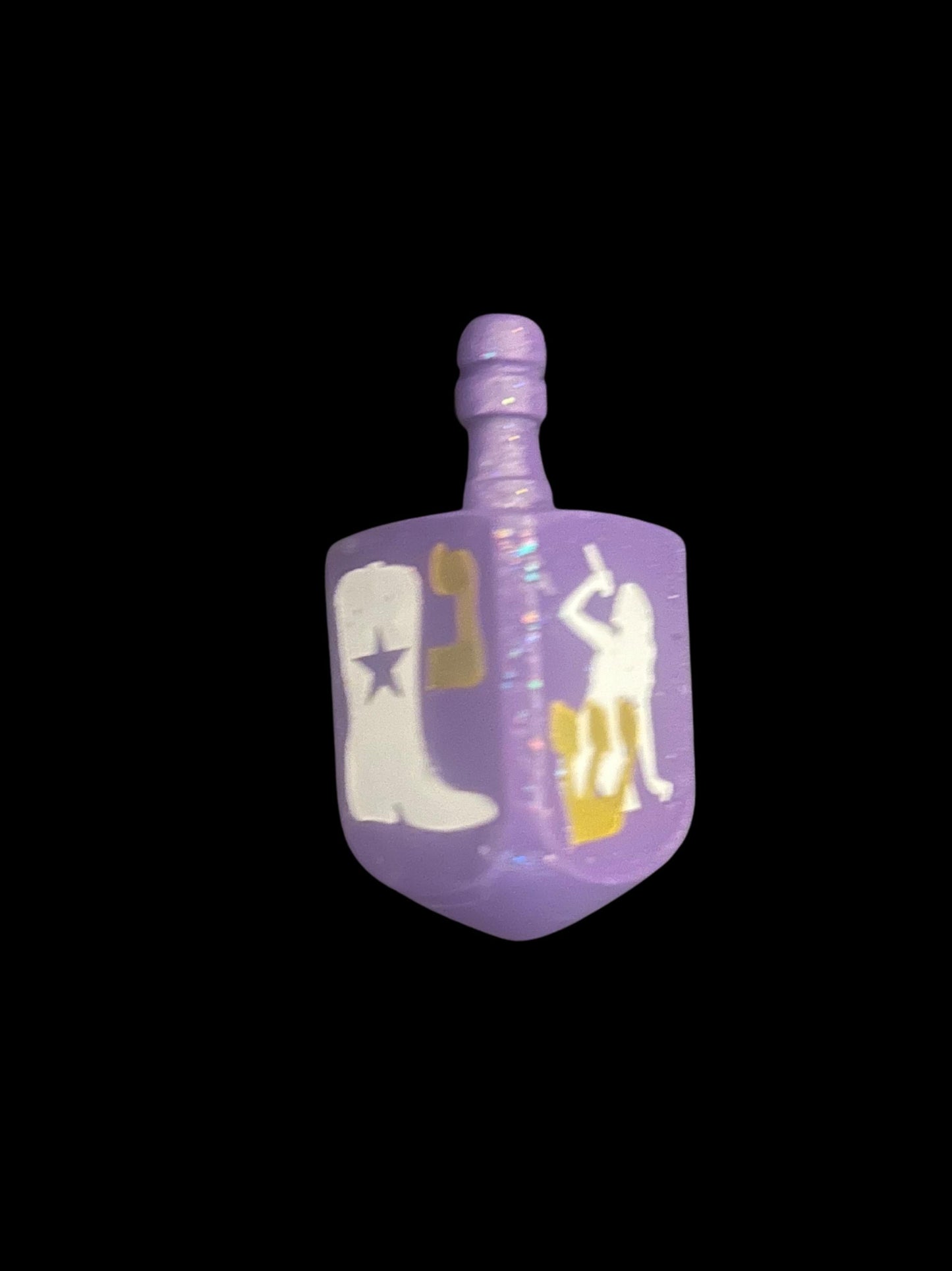 Hand Painted Swiftie Fan Dreidel one of a kind unique Judaica gift Jewish Hanukkah