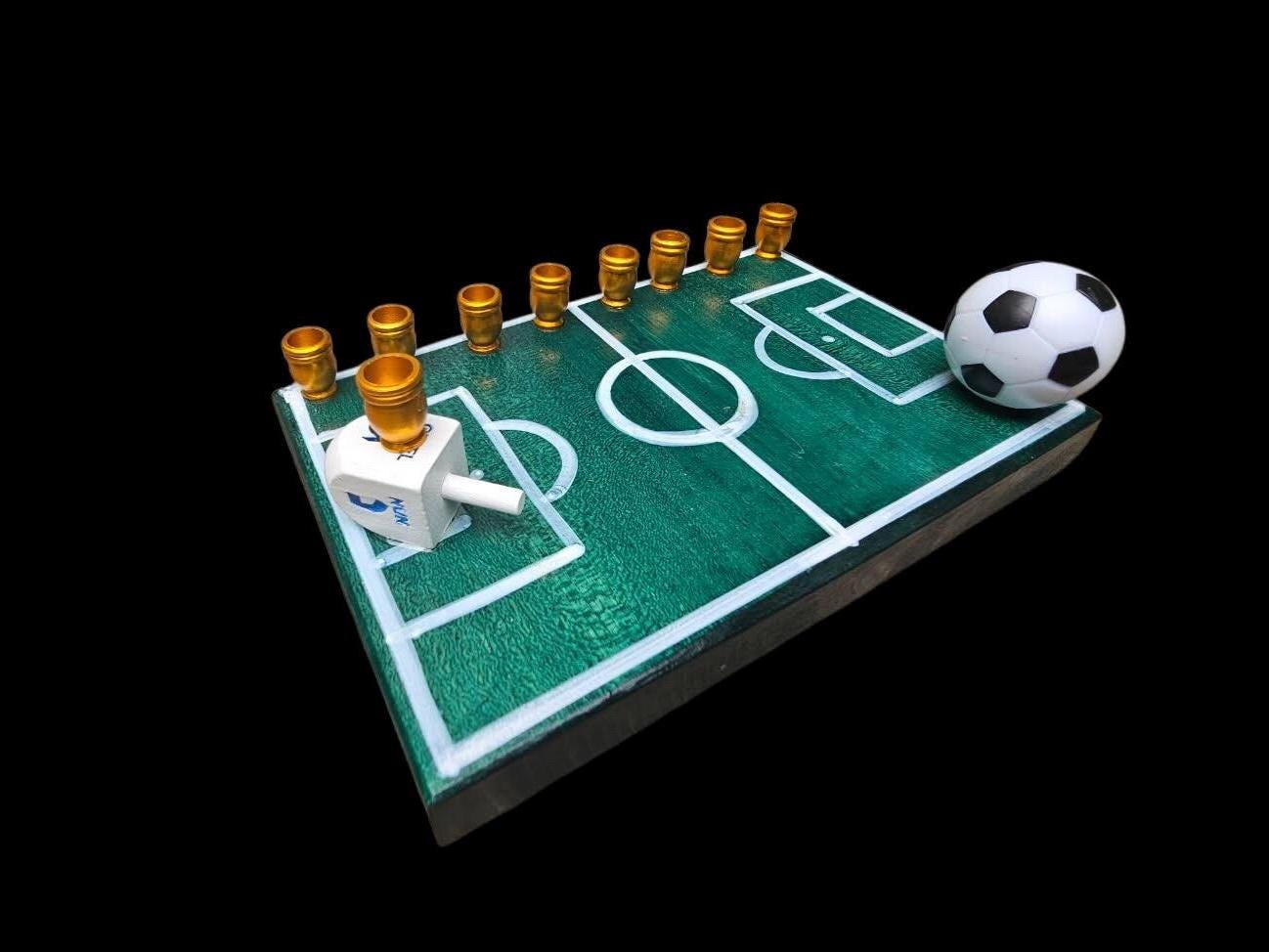 Soccer Themed Menorah Hanukkah