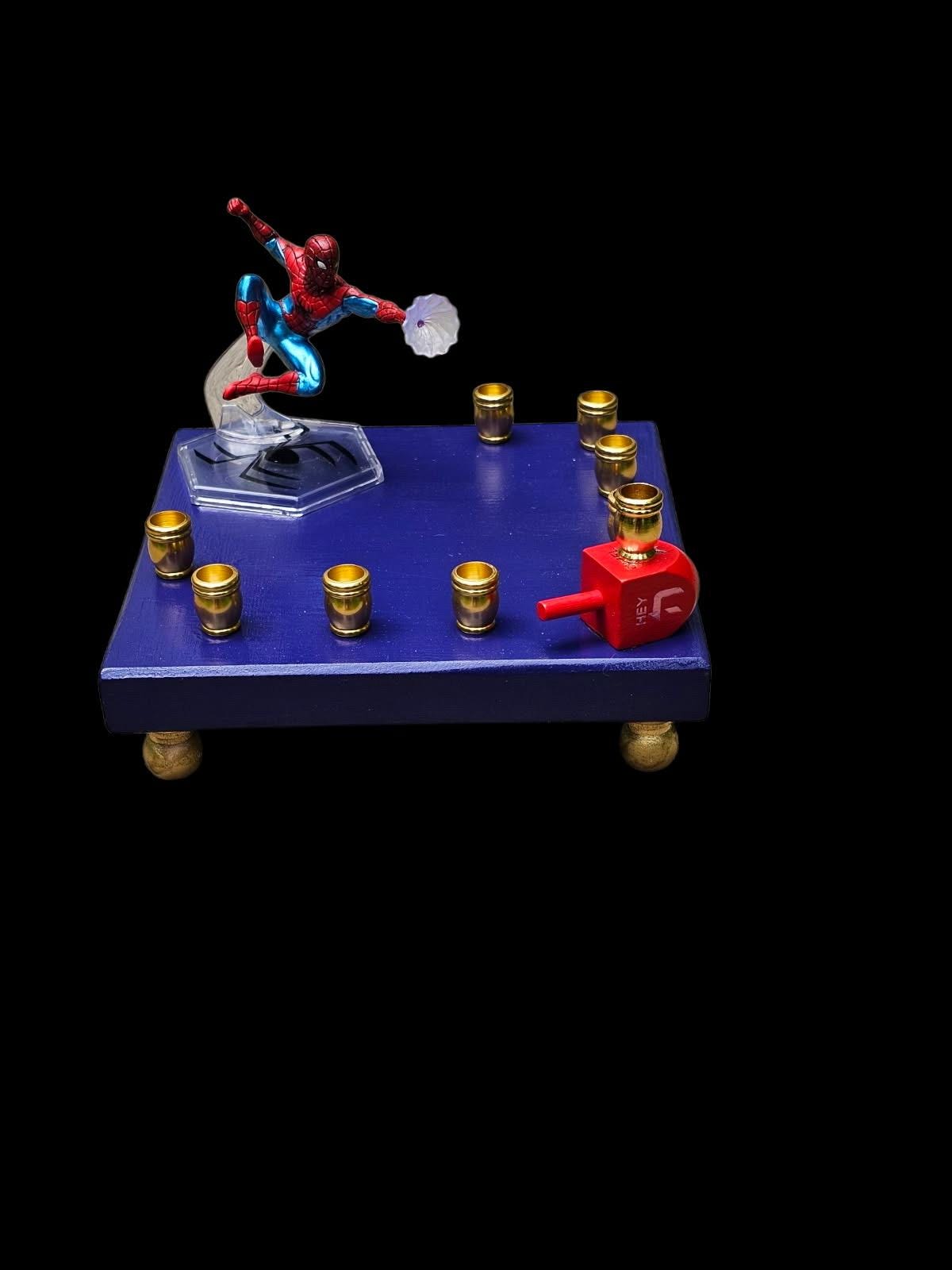 Spider-man Marvel Comics Superhero Menorah Unique Judaica Gift