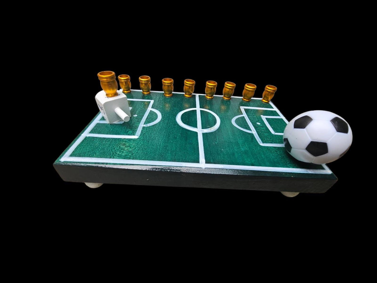 Soccer Themed Menorah Hanukkah