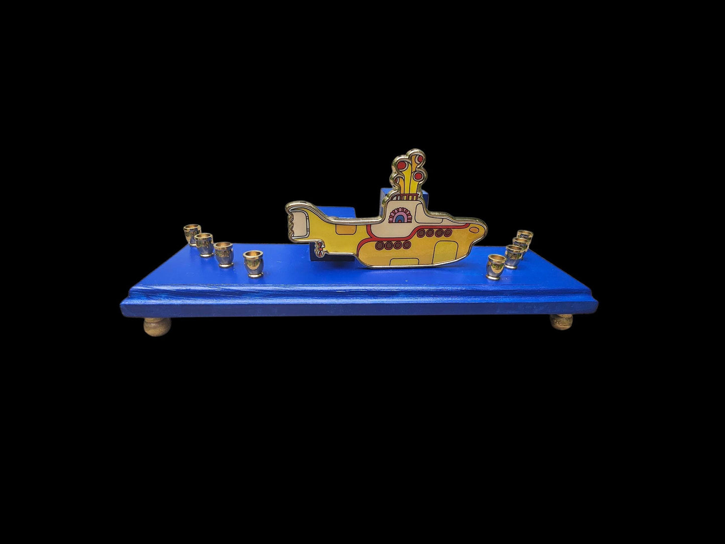 Collector Beatles Yellow Submarine Menorah Judaica Hanukkah Magnet Bottle Opener