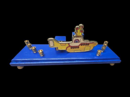 Collector Beatles Yellow Submarine Menorah Judaica Hanukkah Magnet Bottle Opener