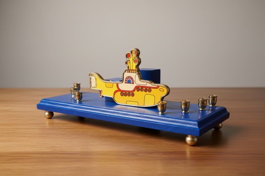 Collector Beatles Yellow Submarine Menorah Judaica Hanukkah Magnet Bottle Opener