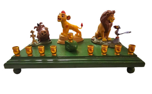 Lion King Mufasa Menorah Disney Judaica Hanukkiah zazu Timon pumba