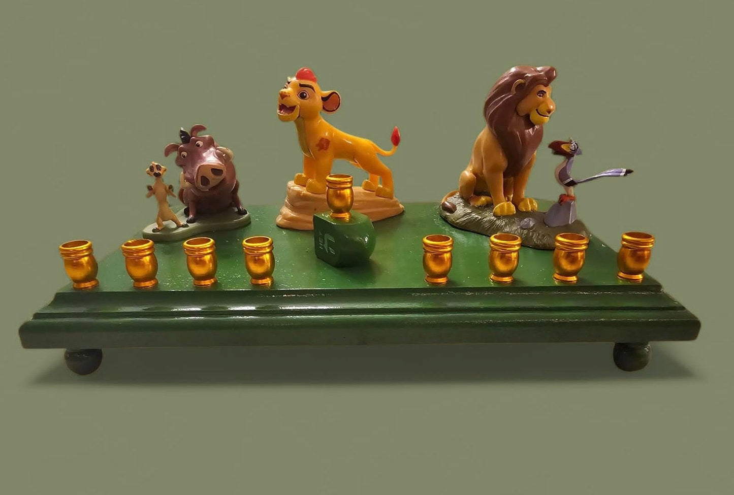 Lion King Mufasa Menorah Disney Judaica Hanukkiah zazu Timon pumba