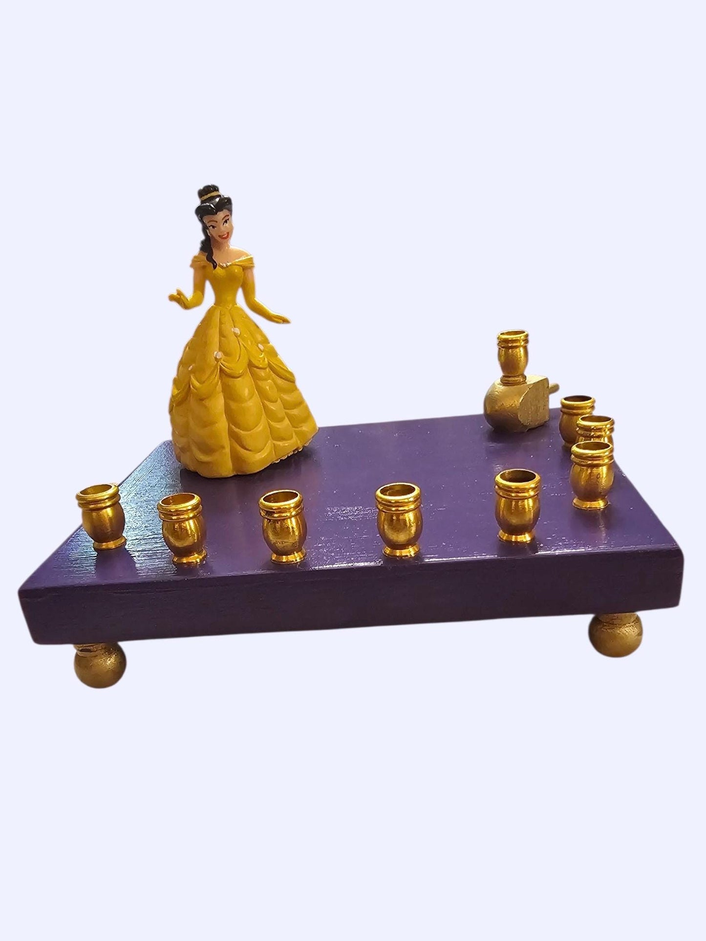 Princess Menorah Classic Disney Judaica Hannukah Belle Beauty and the Beast