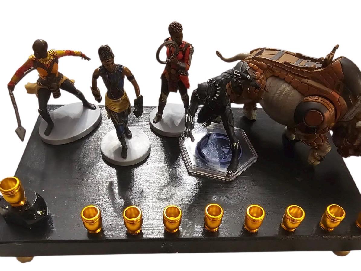 Collector Superhero Black Panther Marvel Menorah