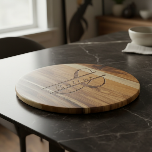 Monogrammed Serving and Cutting Board