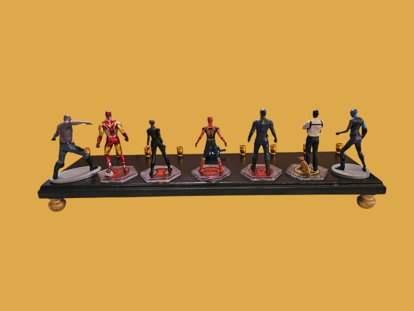 Avengers Menorah: Repurposed Superhero Action Figures, Hanukkah Judaica