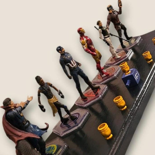 Avengers Menorah: Repurposed Superhero Action Figures, Hanukkah Judaica