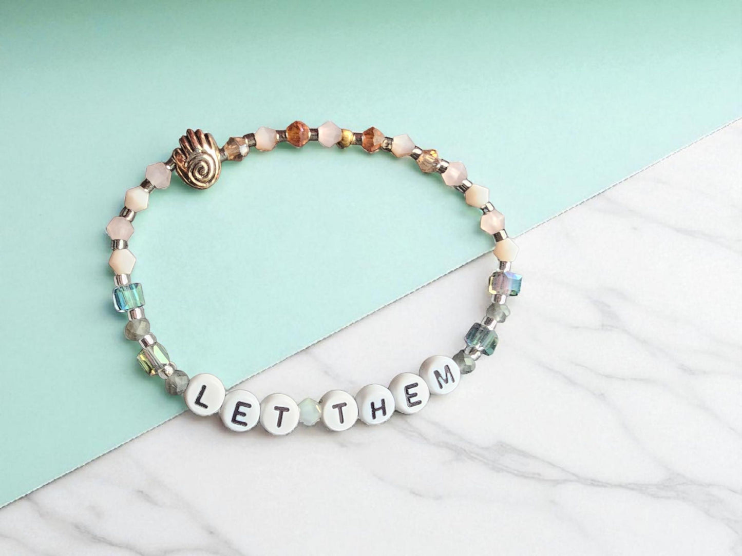 Let Them/Let Me Beaded Bracelet