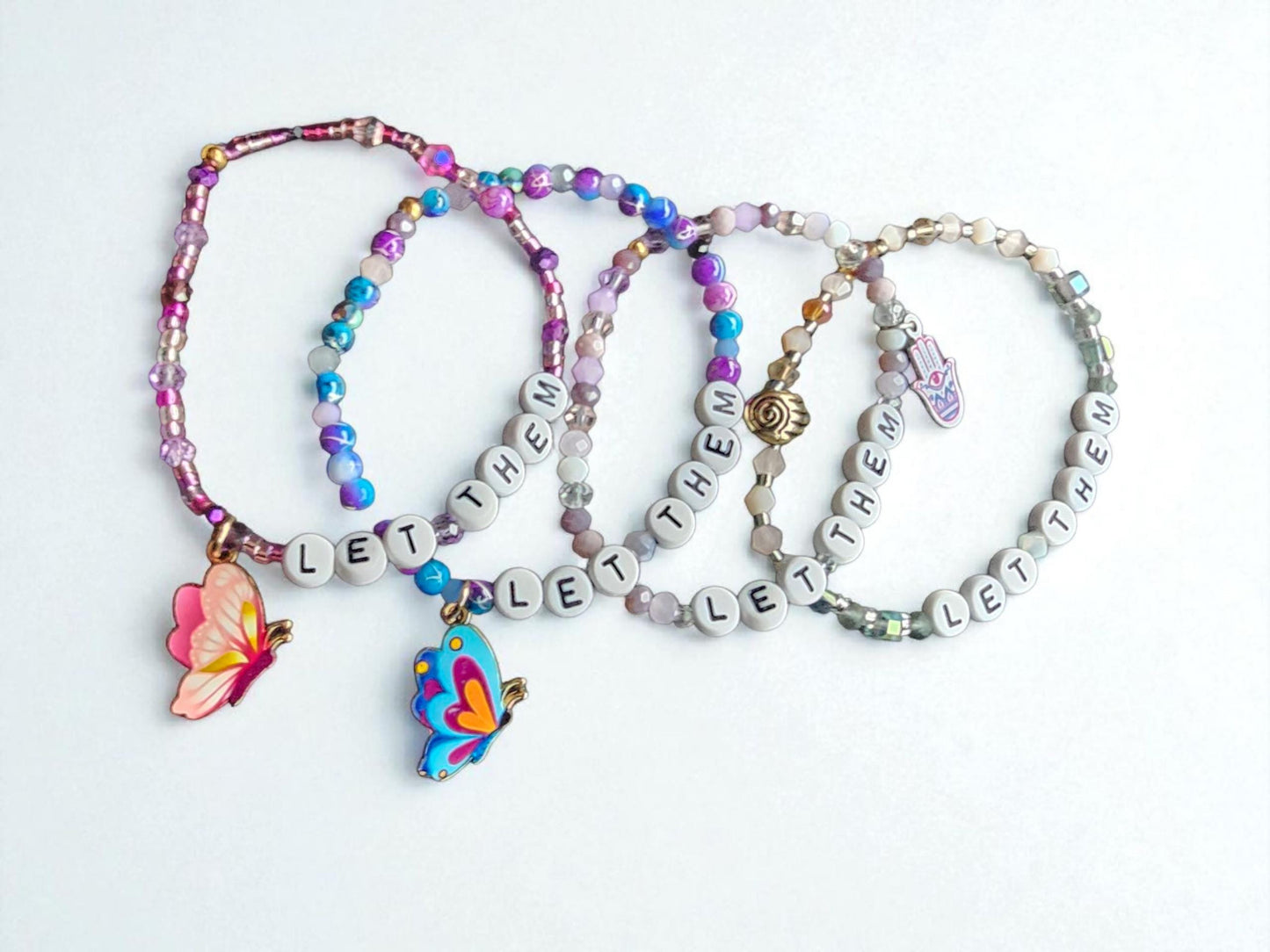 Let Them/Let Me Beaded Bracelet