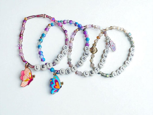 Let Them/Let Me Beaded Bracelet