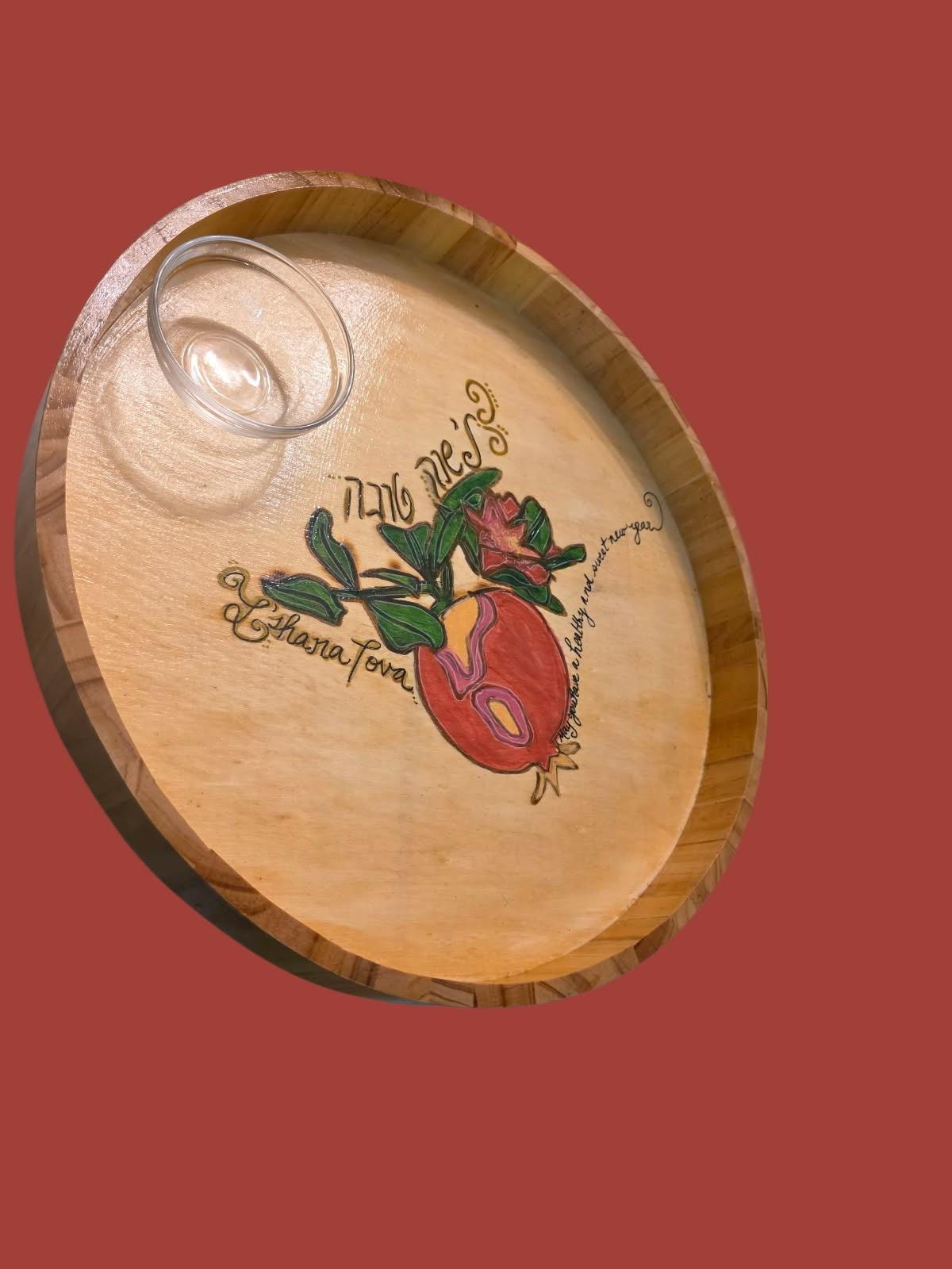 Rosh Hashana Apple or Challah Plate