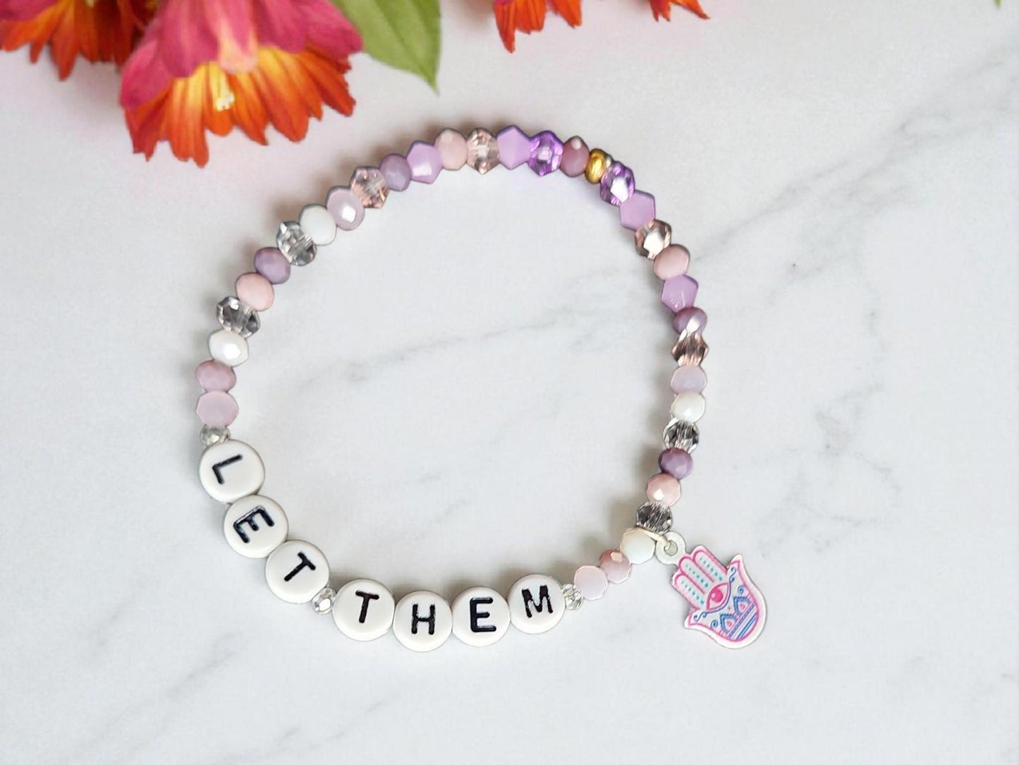 Let Them/Let Me Beaded Bracelet