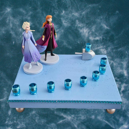 Princess Menorah Classic Disney Judaica Hannukah Frozen Anna Elsa