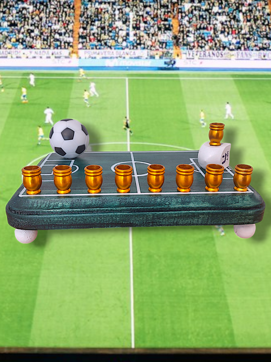 Soccer themed Menorah