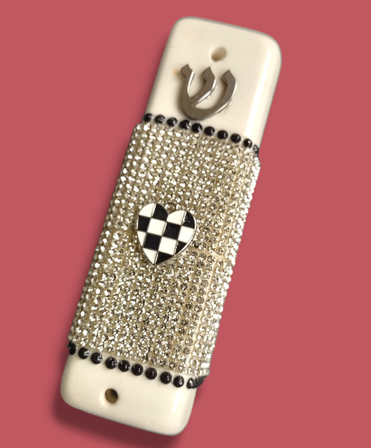 Checkerboard Ceramic Mezuzah