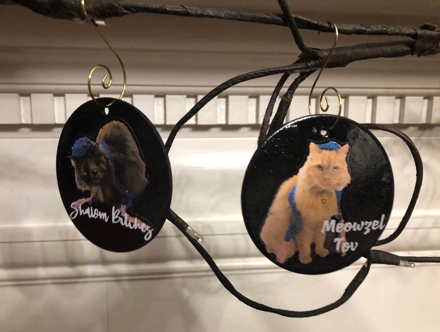 Funny Jewish Cat Ornament Decorations