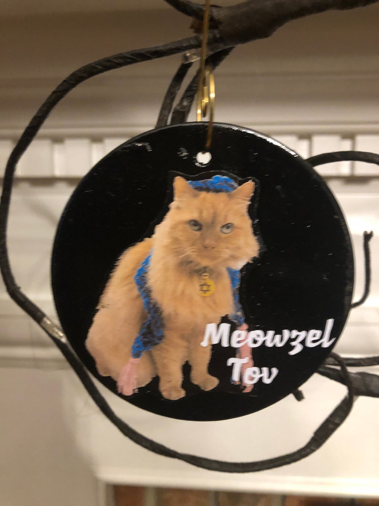 Funny Jewish Cat Ornament Decorations