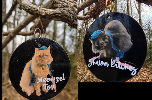 Funny Jewish Cat Ornament Decorations