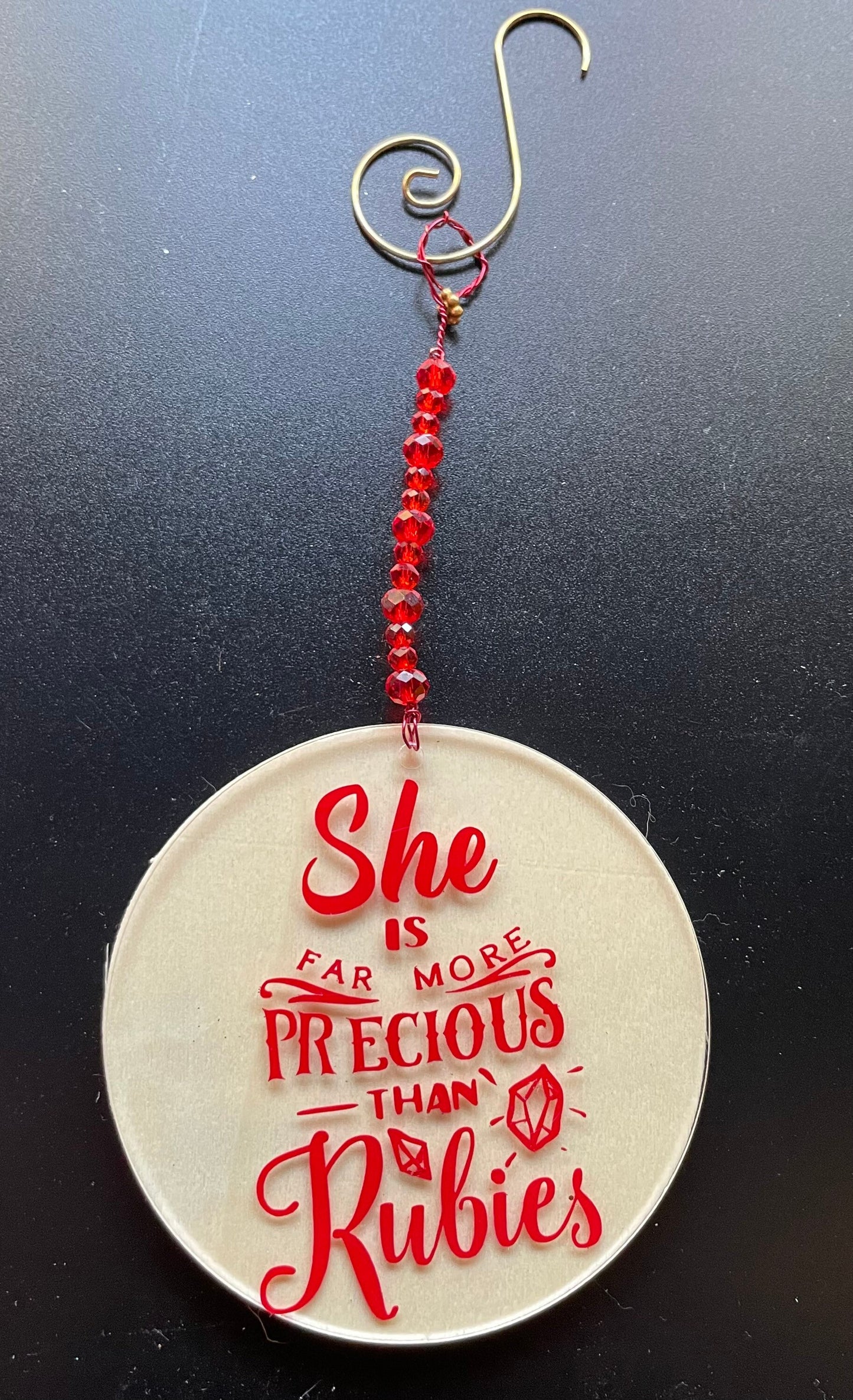 Inspirational feminist empowerment ornaments
