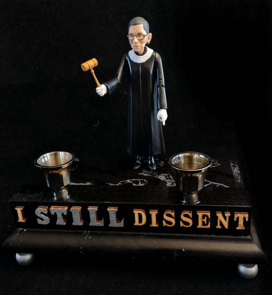 I Still Dissent Ruth Bader Ginsburg Shabbat Candle Holder