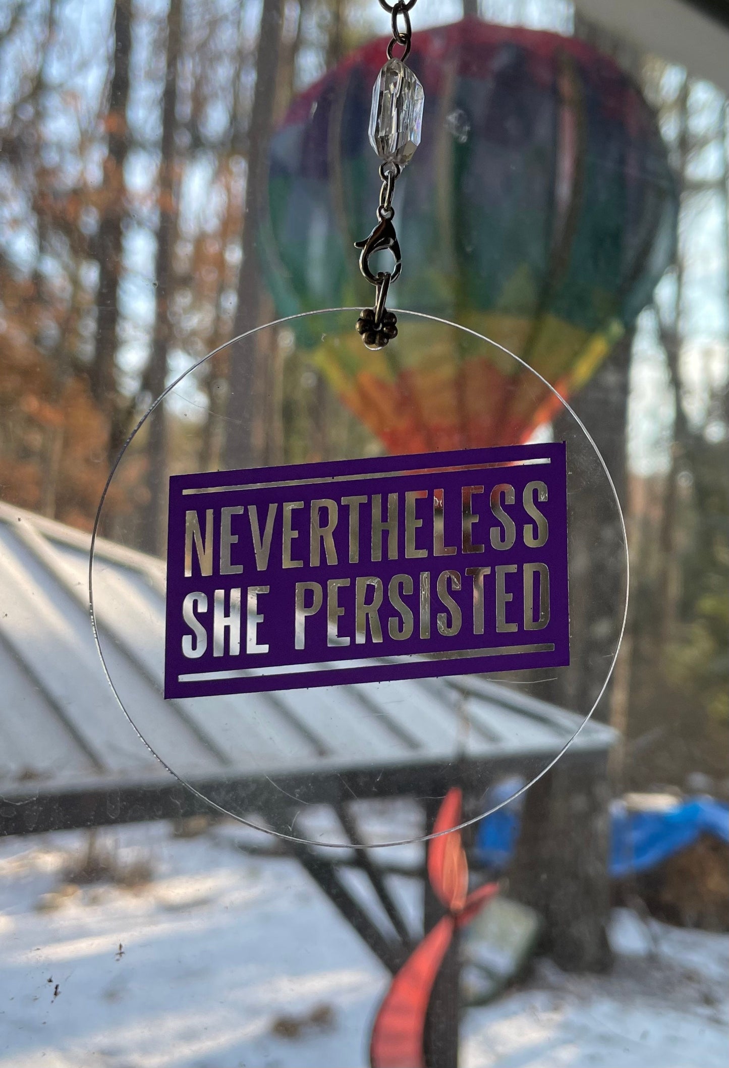 Inspirational feminist empowerment ornaments