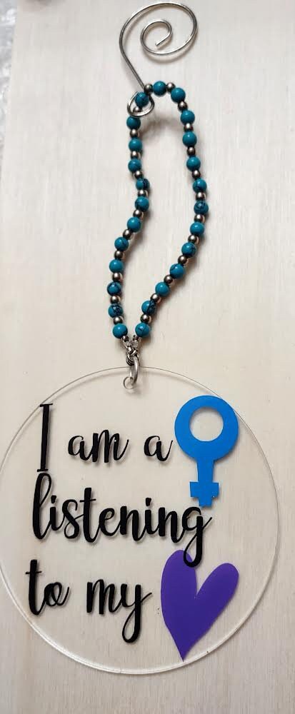 Inspirational feminist empowerment ornaments