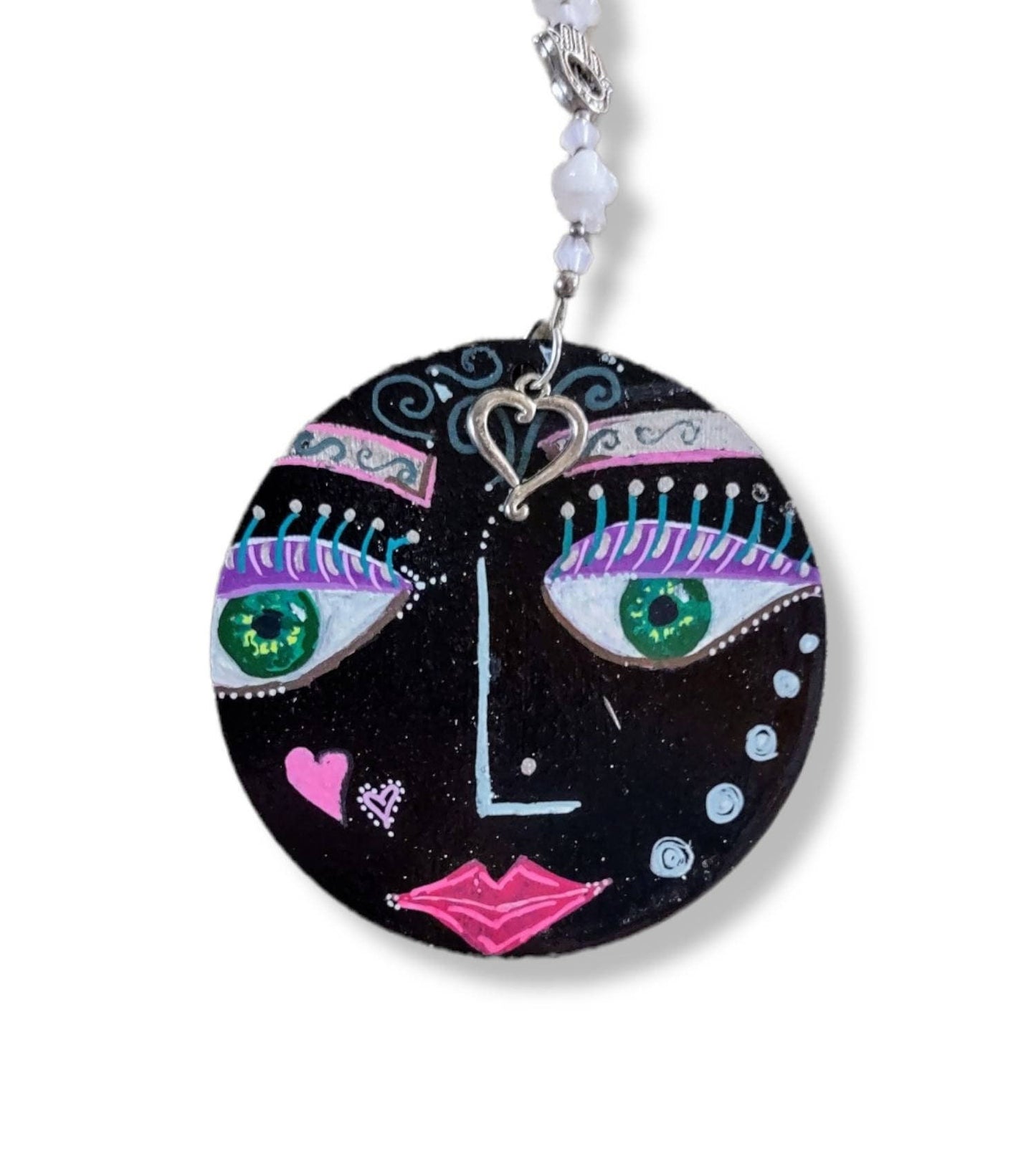 Hand painted face Ornament
