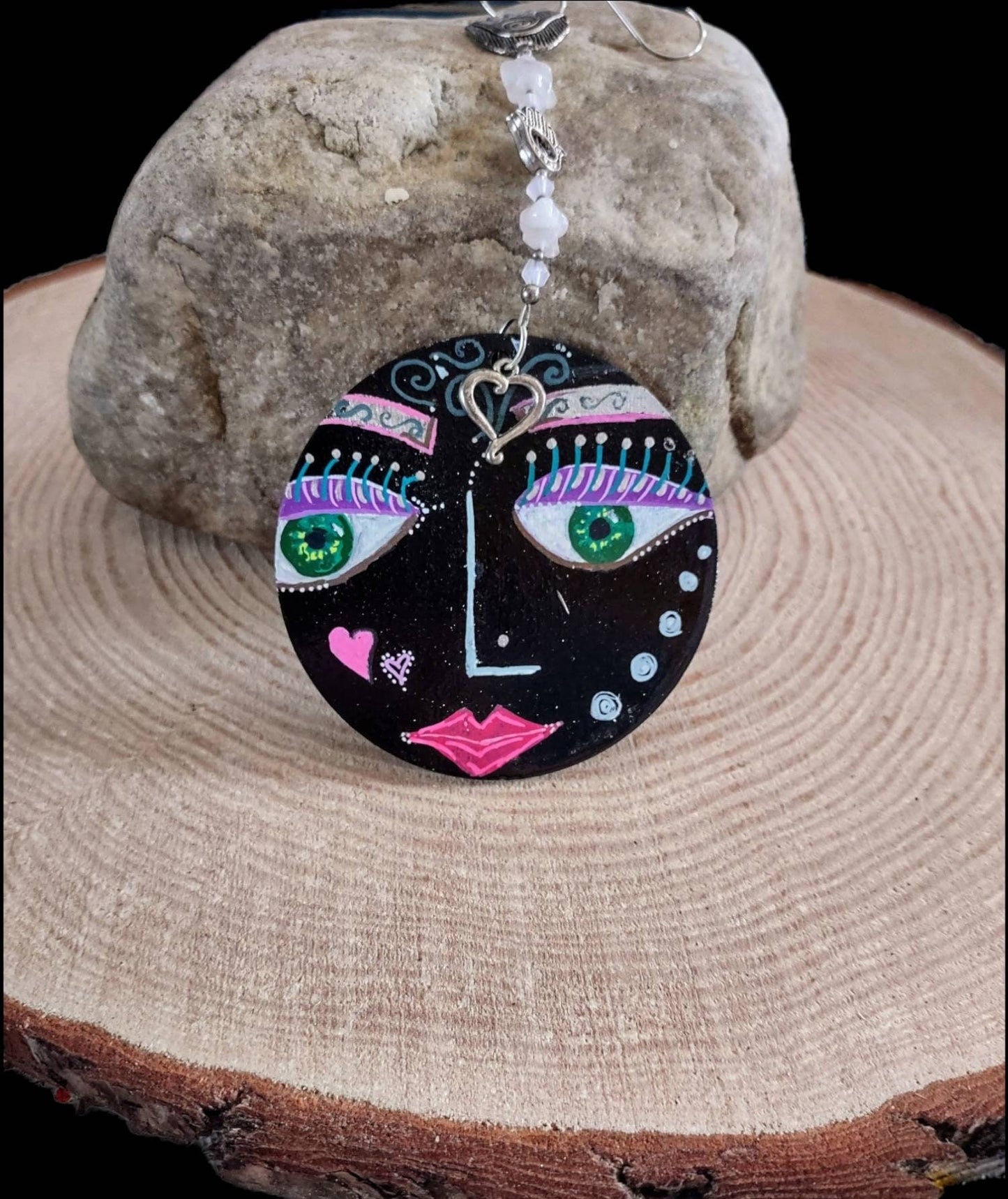 Hand painted face Ornament